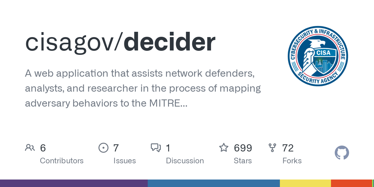 Decider - nueva herramienta de CISA con MITRE